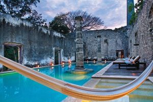 Hacienda Uayamon, Mexico เป็นสถานที่โบราณที่สร้างขึ้นตั้งแต่ปี 1700