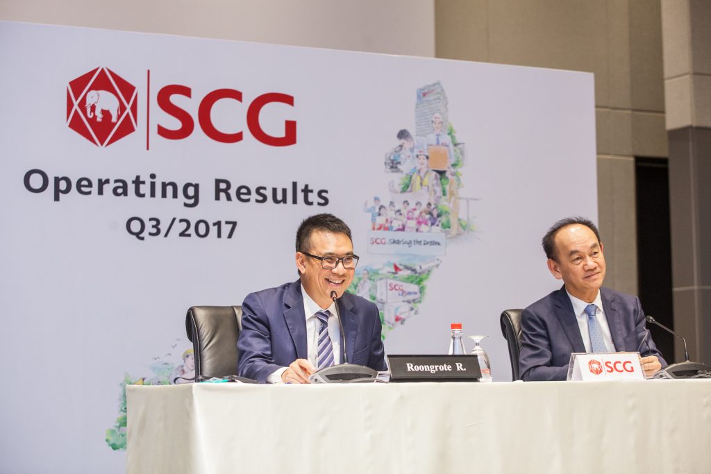 SCG แถลงผลประกอบการ 9 เดือนแรกปี 2560 