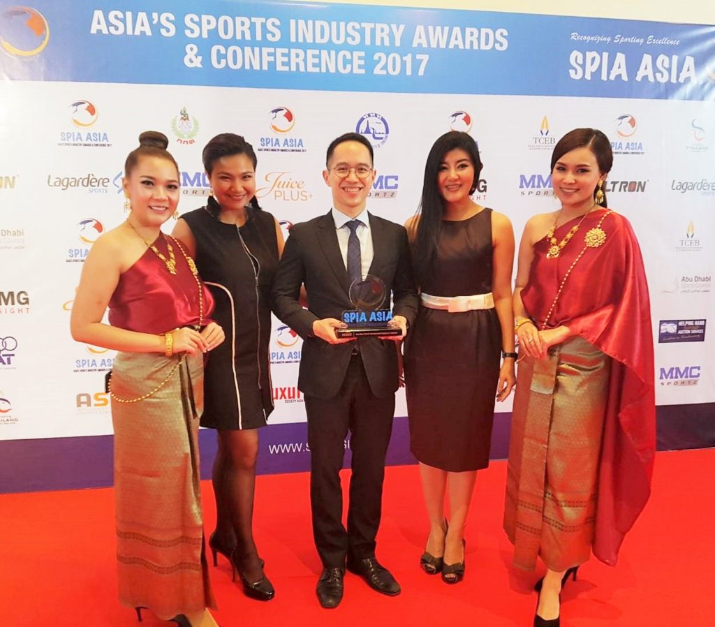 เอไอเอ ประเทศไทย คว้ารางวัลสุดยอดของวงการกีฬา SPIA ASIA AWARD 2017