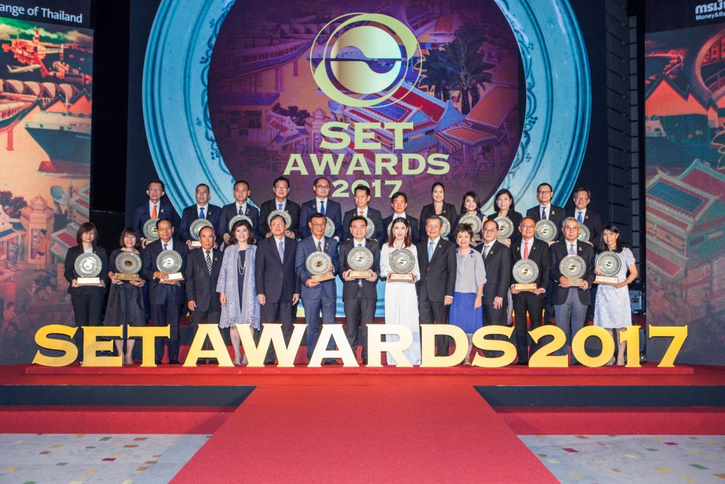 เอสซีจี ได้รับรางวัลจากเวที SET Awards 2017