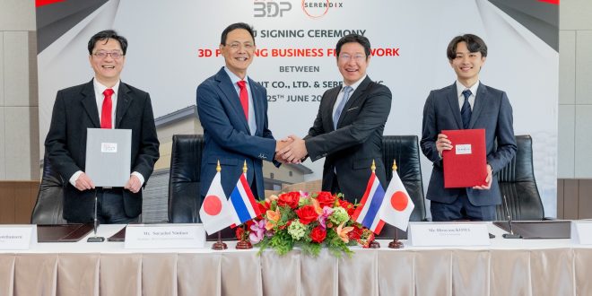 SCG ผนึก Serendix รุกตลาดก่อสร้างญี่ปุ่น ผลักดัน “SCG 3D Printing Mortar” เชิงพาณิชย์ ยกระดับงานก่อสร้างยุคใหม่สู่เวทีโลก