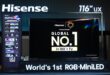 ครั้งแรกในไทย!! Hisense เปิดตัว “Hisense UX Series – RGB-MiniLED TV” รุ่นเรือธง ยกระดับมาตรฐานความบันเทิงภายในบ้านด้วยเทคโนโลยีล้ำสมัย