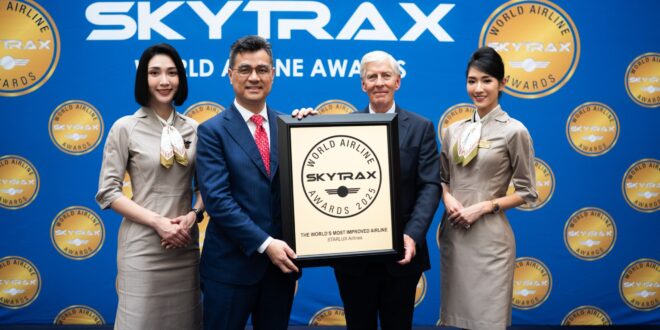 STARLUX Airlines คว้ารางวัลระดับห้าดาวจาก SKYTRAX เดินหน้าขยายเครือข่ายในอเมริกาเหนือและทั่วโลก