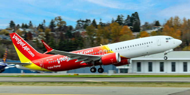 เวียตเจ็ทไทยแลนด์ เสริมทัพโบอิ้ง 737-8 ขยายศักยภาพเส้นทางบินในประเทศ ประกาศเพิ่ม 1 ล้านที่นั่ง  รับดีมานด์ท่องเที่ยวพีคซีซัน