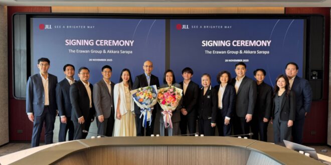 เจแอลแอล ปิดดีลปล่อยเช่าที่ดินย่านธุรกิจใจกลางอโศก-พร้อมพงษ์ หนุน ‘ดิ เอราวัณ กรุ๊ป’ ต่อยอดการเติบโตอย่างมั่นคง