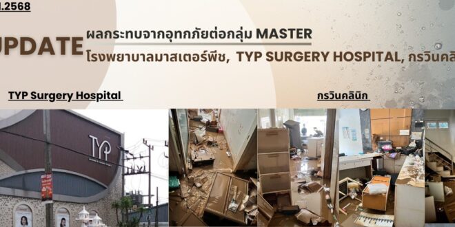 MASTER แจงผลกระทบ จากน้ำท่วมในพื้นที่ภาคใต้
