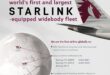 กาตาร์ แอร์เวย์ส เปิดตัวโบอิ้ง 787 ที่มาพร้อม Starlink อินเทอร์เน็ตความเร็วสูงเป็นครั้งแรกของโลก พร้อมติดตั้ง Starlink ครบทั้งฝูงบินแอร์บัส A350 อย่างสมบูรณ์  เตรียมยกระดับการเชื่อมต่อผู้โดยสารกว่า 11 ล้านคนผ่าน Wi-Fi ที่เร็วที่สุดบนท้องฟ้า