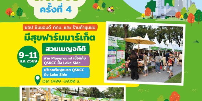 ชอป-ชิมเพลิน ฟังเพลงชิลล์ รับ “สุขแรกของปี” ที่สวนกลางเมือง กับงาน “กรุงเทพดีต่อใจ Bangkok Bestival 2026”