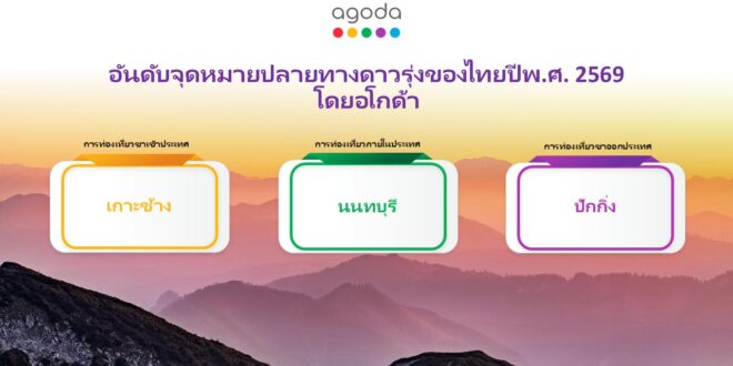 อโกด้าเผย เกาะช้างเป็นจุดหมายปลายทางดาวรุ่งอันดับหนึ่งในประเทศไทย