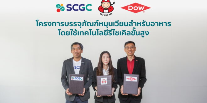 เถ้าแก่น้อย ขับเคลื่อนนำร่องนโยบายความยั่งยืน ผนึกพันธมิตร SCGC และ Dow ชูนวัตกรรมซองสาหร่าย! ใช้เทคโนโลยีรีไซเคิลขั้นสูง  คืนชีวิตขยะพลาสติก