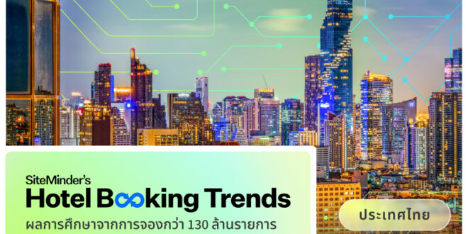 SiteMinder เผยประเทศไทยครองอันดับหนึ่งด้านการเช็กอินเข้าพักโรงแรม จากนักท่องเที่ยวต่างชาติในปี 2568 ท่ามกลางความท้าทายรอบด้าน