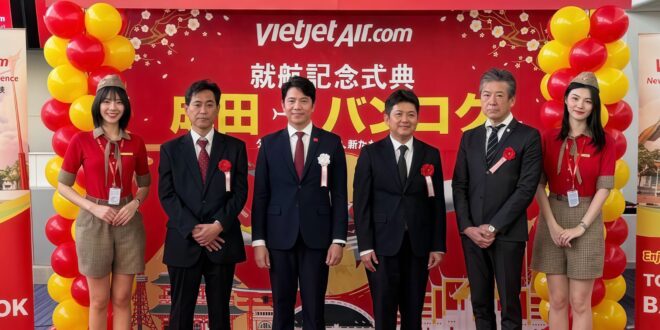 เวียตเจ็ทไทยแลนด์ เชื่อมหมุดหมายการท่องเที่ยวสู่ญี่ปุ่น เปิดเที่ยวบินตรง  “กรุงเทพฯ – โตเกียว” ด้วยโบอิ้ง 737-8 รับฤดูกาลท่องเที่ยว