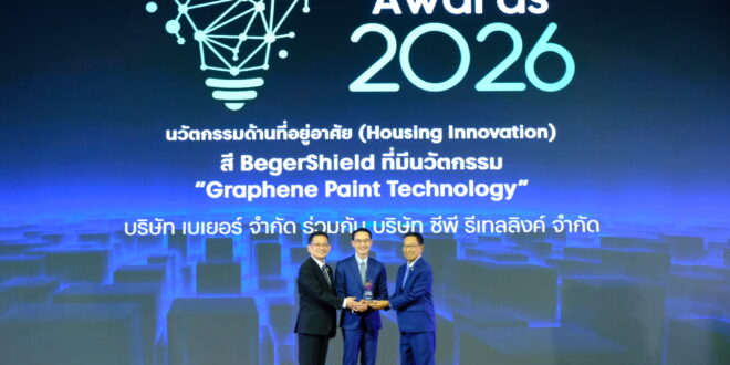 เบเยอร์–ซีพี รีเทลลิงค์ คว้ารางวัล Product Innovation Awards 2026 จาก “BegerShield GrapheneShield Innovation” นวัตกรรมแห่งปีที่ยกระดับมาตรฐานความคงทนวัสดุเคลือบผิว