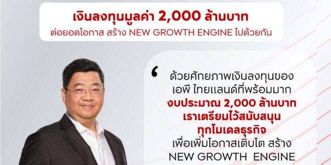 เอพี ไทยแลนด์ ผู้นำอสังหาฯ ไทย เปิดเกมใหญ่ ‘AP RISING BLUEPRINT’ ทุ่ม 2,000 ล้าน เพิ่มโอกาสเติบโต สร้าง NEW GROWTH ENGINE ด้วยพันธมิตรเชิงกลยุทธ์ ต่อยอด LIVING QUALITY แบบครบวงจร