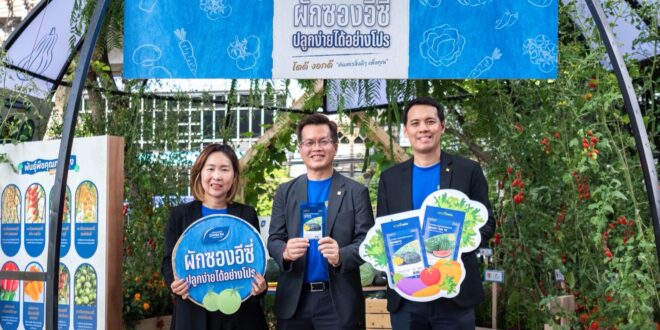 เจียไต๋เปิดตัว “ผักซองอีซี่ ปลูกง่าย ได้อย่างโปร” เปิดประสบการณ์และยกระดับการปลูก ชูกลยุทธ์ใช้งานสะดวก โตดี งอกดี ด้วยคุณภาพเมล็ดพันธุ์เทียบเท่าระดับโปร