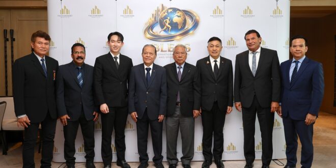 “วรวีร์ มะกูดี” ผนึก “พชรกฤษฏิ์ พร็อพเพอร์ตี้” เปิดตัวเมกะโปรเจกต์ “BLESS International Wellness and Sports City” เม็ดเงินลงทุนกว่า 15,000 ล้านบาท ปักหมุดไทยสู่ศูนย์กลางกีฬาและสุขภาพระดับโลก