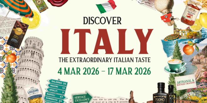 ท็อปส์ ในเครือเซ็นทรัล รีเทล พาเปิดโลกเสน่ห์รสชาติอิตาลีแบบพรีเมียม  ในงาน ‘Discover Italy: The Extraordinary Italian Taste’ ยกทัพวัตถุดิบต้นตำรับ และขนมฮิต Made in Italy ส่งตรงถึงไทยตั้งแต่วันนี้ – 17 มี.ค. นี้