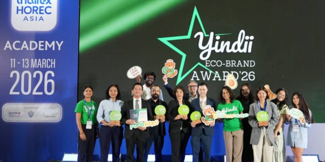 Yindii จับมือ THAIFEX – HOREC Asia 2026 มอบรางวัล Yindii Eco-Brand Awards 2026 ยกย่องธุรกิจอาหารและการบริการที่ยั่งยืนที่สุดของประเทศไทย