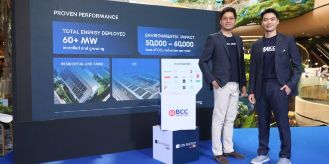 ดีลยักษ์พลังงานสะอาด บางกอกเคเบิ้ล ปรับทิศทางธุรกิจ “มากกว่าผู้พัฒนาสายไฟ” ผนึก ION Energy ขึ้นแท่นบริษัทในเครือ รุกตลาดโซลาร์รูฟท็อปหลักแสนล้าน