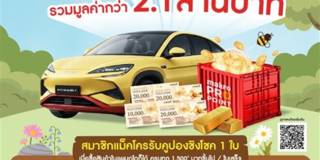 ซีพี แอ็กซ์ตร้า เปิดแคมเปญใหญ่สงกรานต์ 2569  สาดความสุขแบบครบจบที่ “แม็คโคร–โลตัส” เติมเต็มรอยยิ้มคนไทย  พร้อมจุดบริการส่งต่อความห่วงใยให้ประชาชนเดินทางปลอดภัยทั่วประเทศ