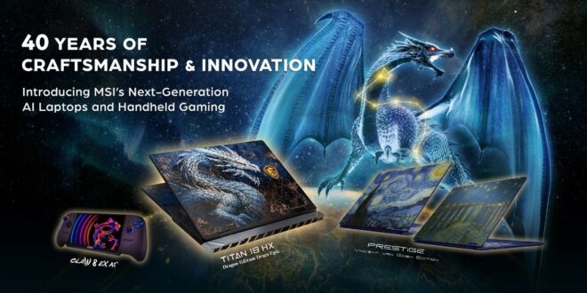 MSI เปิดตัว Claw 8 EX AI+ เครื่องเล่นเกมพกพาพร้อม Intel Arc G3 Extreme และ Titan 18 HX Dragon Edition Draco Epic ภายในงาน COMPUTEX 2026