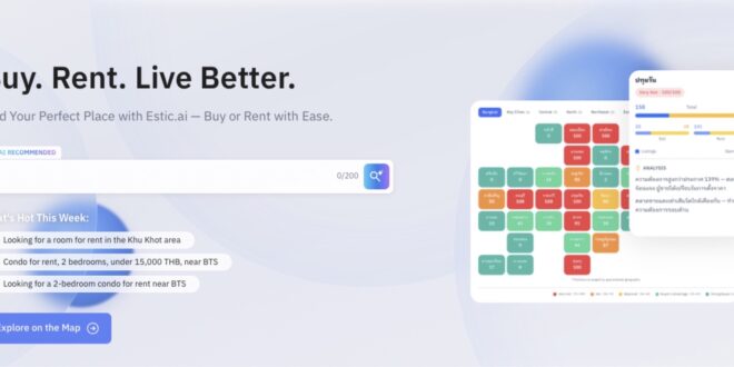 Estic.ai แพลตฟอร์มลงทุนเช่า – ซื้ออสังหาฯ สุดล้ำ! ระดับแนวหน้าของประเทศไทย เปิดตัวฟีเจอร์ใหม่ Livability ความน่าอยู่อัจฉริยะ AI ผสาน ‘ไลฟ์สไตล์’ คนรุ่นใหม่ได้อย่างลงตัว