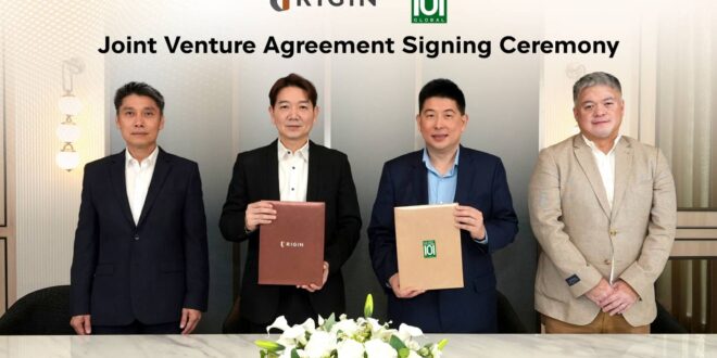 ออริจิ้น ประกาศร่วมทุน Hotel101 (HBNB) บริษัทจดทะเบียนใน Nasdaq ตั้งบริษัทร่วมทุน  พัฒนาโครงการ Hotel 101 Bangkok
