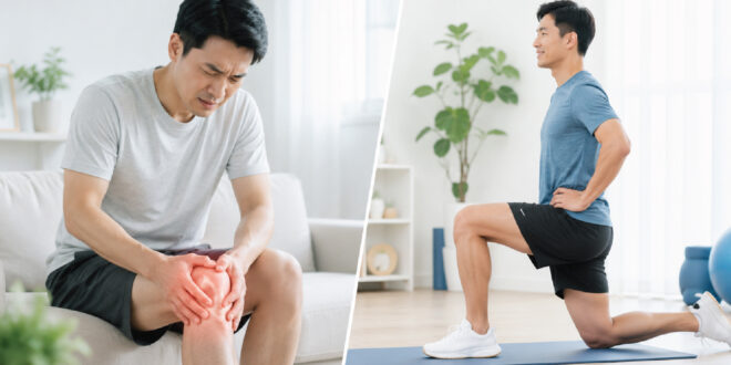 ปวดเข่า กับท่าออกกำลังกายแบบไหนดี ? รู้ก่อนเข่าจะพัง