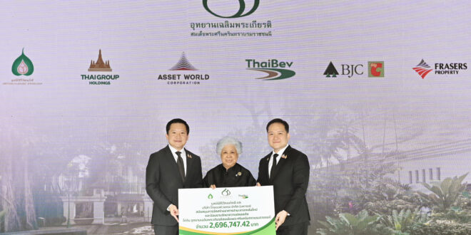 มูลนิธิสิริวัฒนภักดี และ ไทยเบฟ ร่วมสนับสนุน อุทยานเฉลิมพระเกียรติสมเด็จพระศรีนครินทราบรมราชชนนี