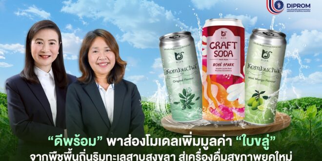 ถึงเวลาฉายแสงสมุนไพรโลคอลไทย! “ดีพร้อม” พาส่องโมเดลเพิ่มมูลค่า “ใบขลู่” จากพืชพื้นถิ่นริมทะเลสาบสงขลา สู่เครื่องดื่มสุขภาพยุคใหม่ ขยายตลาดได้กว่า 1,000 สาขา ทั่วประเทศ โอกาสเปลี่ยนทรัพยากรท้องถิ่นสู่ธุรกิจเวลเนส