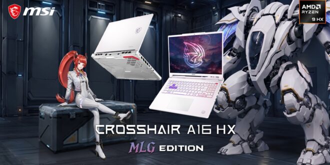 MSI เปิดตัว Crosshair A16 HX MLG Edition โน้ตบุ๊กเกมมิ่งสีขาว พร้อมชิป AMD Ryzen 9 8940HX และการ์ดจอ NVIDIA RTX 5070 เปิด pre-order แล้ววันนี้! ออกแบบมาเพื่อเกมเมอร์ที่ชื่นชอบตัวเครื่องสีขาว และครีเอเตอร์ที่ต้องการประสิทธิภาพการทำงานขั้นสูง