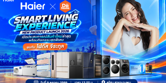 ไฮเออร์ x ดูโฮม ชวนอัปเดตเทรนด์ Smart Living สัมผัสนวัตกรรมเครื่องใช้ไฟฟ้ารุ่นใหม่ พร้อมกระทบไหล่ “โฟกัส จีระกุล” แบบใกล้ชิด